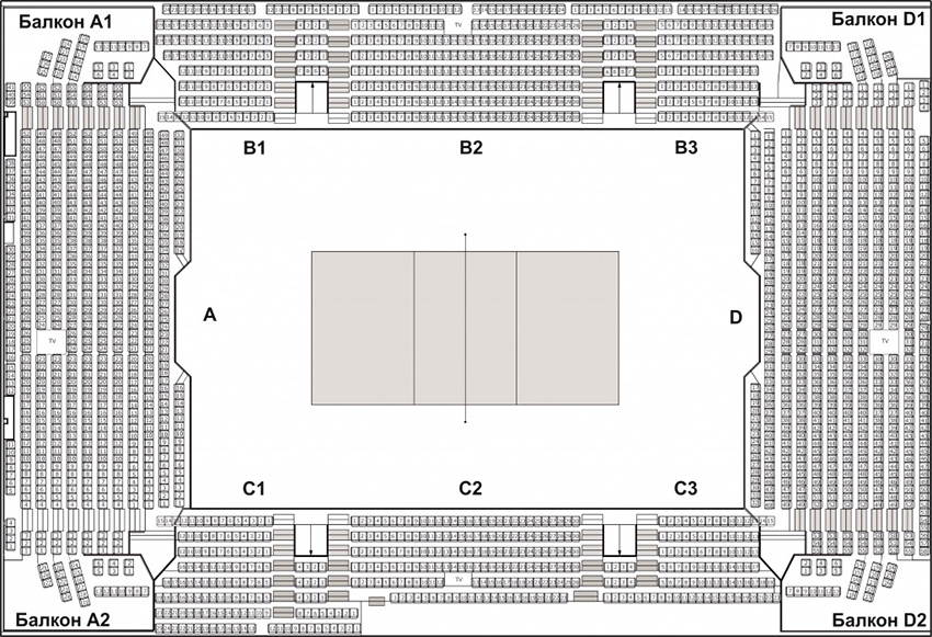 Срк арена кемерово схема зала